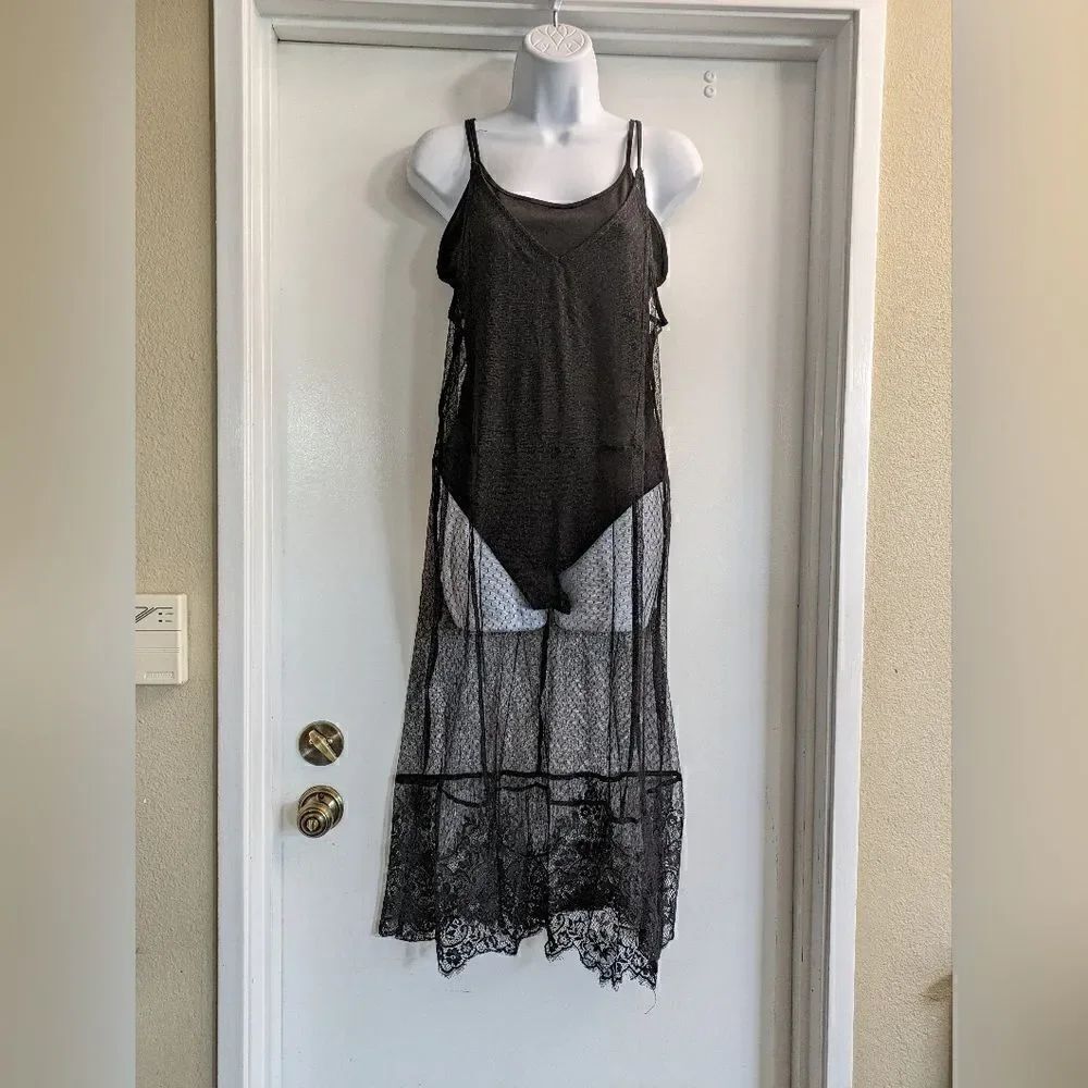 H&M x Coachella black lace over body suit size 10